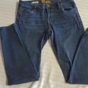Kut from the Kloth VIV Toothpick Skinny Sz 4 Blue Jeans with Pockets